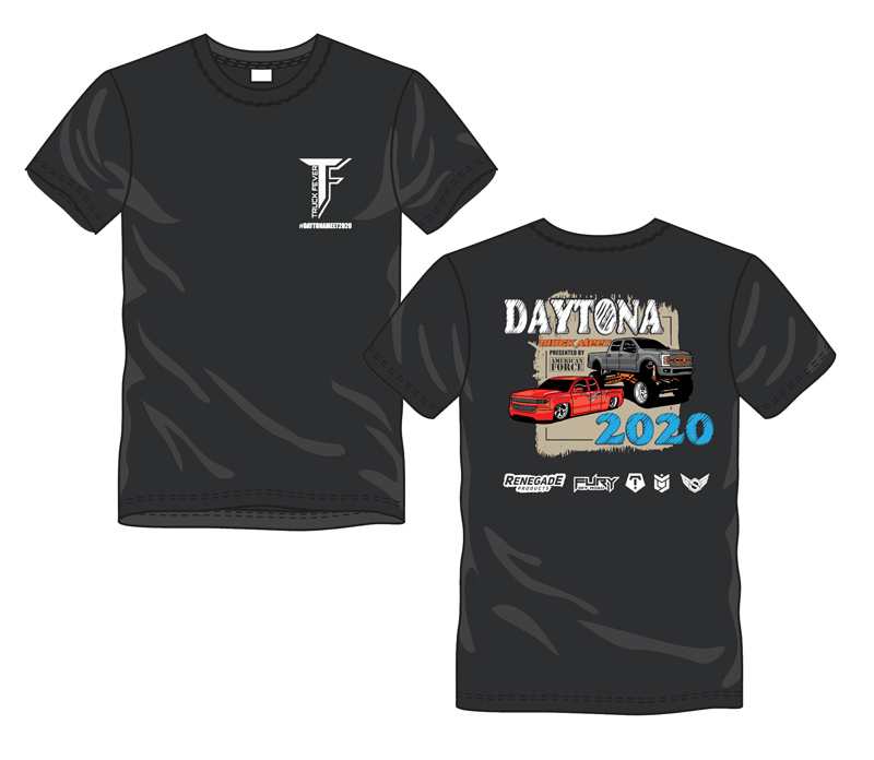 Daytona Truck Meet 2020 Custom Customized Apparel Shirt Design